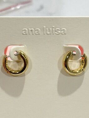 Ana Luisa Giulia Gold-Tone Huggies Hoop Earrings